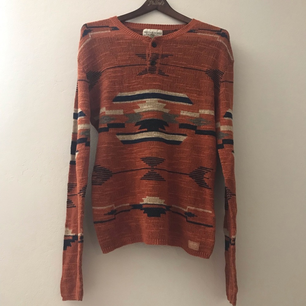 Ralph Lauren Denim & Supply Men’s Red Southwestern Shirt S